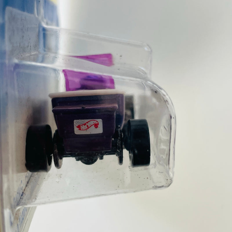 1995 Hot Wheels Speed Gleamer Series 1923 Ford T-Bucket morado metálico 5SP Motor Morado variante Logo HW en la parte trasera