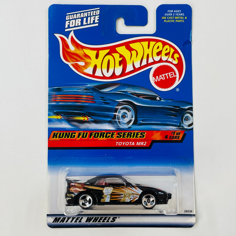 2000 Hot Wheels Kung Fu Force Series Toyota MR2 negro 3SP