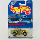 1999 Hot Wheels Roll Patrol Jeep CJ-7 1037 amarillo SB base ZAMAC