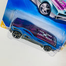 2009 Hot Wheels New Models Bye Focal II azul metálico OH5 Primera Edición base ZAMAC - Detalle Burbuja
