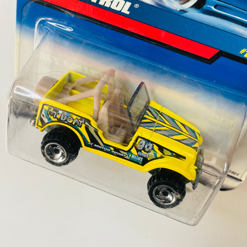 1999 Hot Wheels Roll Patrol Jeep CJ-7 1037 amarillo SB base ZAMAC