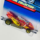 2000 Hot Wheels Virtual Collection Turbo Flame rojo 5SP base ZAMAC