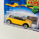 2002 Hot Wheels First Editions 2001 Mini Cooper 040 amarillo 5SP base ZAMAC Primera Edición
