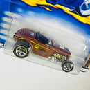 2002 Hot Wheels Hot Rod Magazine 1932 Ford Deuce Roadster 109 marrón 5SP base ZAMAC