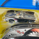 2001 Hot Wheels Treasure Hunt Limited Edition Pavement Pounder Trailer Streamlined Cabover Truck y 58 Corvette Coupe (T-hunt/TH)
