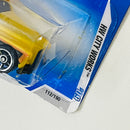 2009 Hot Wheels HW City Works Cockney Cab II dorado con negro OH5 base ZAMAC - Detalle Burbuja