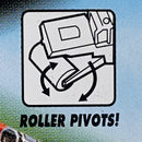 2002 Matchbox 50th Anniversary Built It Right! Road Roller Paver rojo con Rodillo Móvil