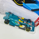 2013 Hot Wheels HW Racing F1 Racer turquesa metálico OH5