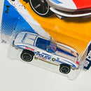 2012 Hot Wheels HW Main Street 65 Corvette Chevrolet blanco policial 5SP
