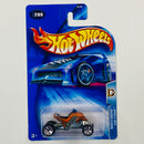 2004 Hot Wheels Wastelanders Sand Stinger 200 naranja metálico 5SP base ZAMAC