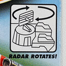 2002 Matchbox 50th Anniversary To The Rescue Sea Speeder gris con azul metálico con Radar Giratorio