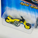2005 Hot Wheels Rebel Rides Blast Lane 077 amarillo MC3 base ZAMAC