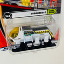 2001 Matchbox Scuba Dudes Submersible blanco con Apertura de Escotilla