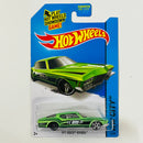 2015 Hot Wheels ERROR de FÁBRICA HW City 1971 Buick Riviera verde PR5 - Aros Traseros Negros