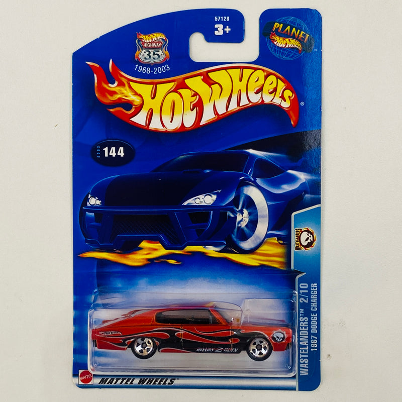 2003 Hot Wheels Wastelanders 1967 Dodge Charger naranja metálico 5SP