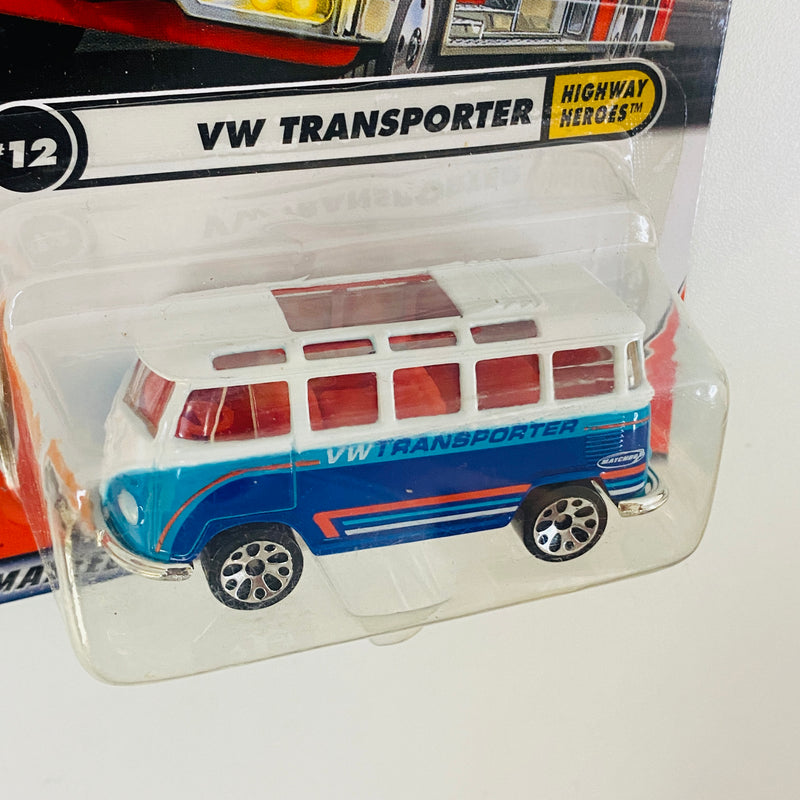 2001 Matchbox Highway Heroes Volkswagen VW Transporter azul