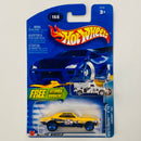 2003 Hot Wheels Wastelanders Chevrolet Camaro 1967 168 amarillo 5SP base ZAMAC - Incluye Auto Atomix
