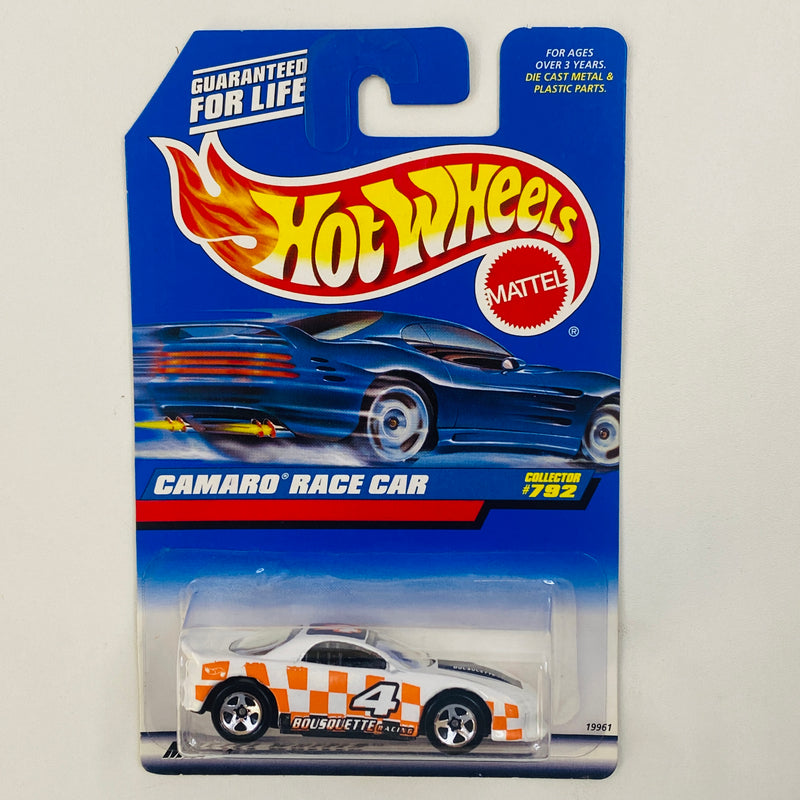 1998 Hot Wheels Chevrolet Camaro Race Car 792 blanco 5SP