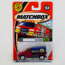 2002 Matchbox 50th Anniversary Rescue Rookies Fire Tanker rojo Bombero con Manguera Extensible