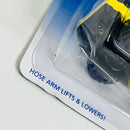 1996 Hot Wheels Fire Squad Series Flame Stopper amarillo Bombero SB con Grúa Móvil - Detalle Burbuja