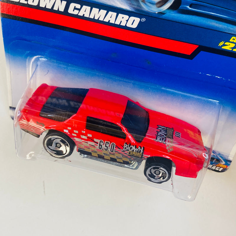 2000 Hot Wheels Blown Camaro Chevrolet 229 rojo SB base ZAMAC