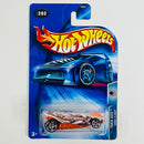 2004 Hot Wheels Track Aces Turbo Flame 202 blanco PR5