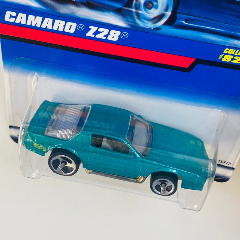 1998 Hot Wheels Chevrolet Camaro Z28 822 verde metálico 3SP base ZAMAC