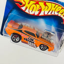 2003 Hot Wheels First Editions 1969 Pontiac GTO Judge naranja 5SP Primera Edición