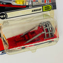 2001 Matchbox Scuba Dudes Airboat rojo Bombero Primera Edición con Hélice Giratoria