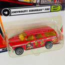 2002 Matchbox 50th Anniversary Safety Stars Chevrolet Suburban Fire rojo Bombero
