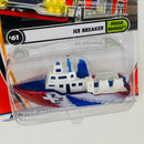 2002 Matchbox 50th Anniversary Rescue Rookies Ice Breaker rojo metálico Primera Edición con Apertura de Compuerta