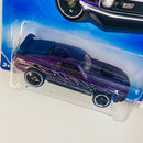 2009 Hot Wheels Rebel Rides Ford Mustang Mach 1 morado metálico OH5