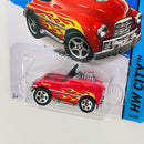 2015 Hot Wheels HW City Pedal Driver rojo 5SP Primera Edición