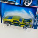 2004 Hot Wheels Pride Rides Ford Mustang 1968 165 verde metálico 5SP base ZAMAC