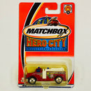 2003 Matchbox Hero City Highway Fire Pumper rojo Bombero Primera Edición