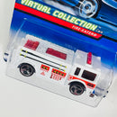 2000 Hot Wheels Virtual Collection Fire Eater blanco Bombero 3SP - Detalle Burbuja