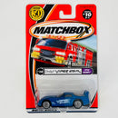 2002 Matchbox 50th Anniversary Style Champs Dodge Viper GTS R azul metálico