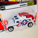2002 Matchbox 50th Anniversary Ultimate Rescue Hummer blanco con Apertura de Compuerta