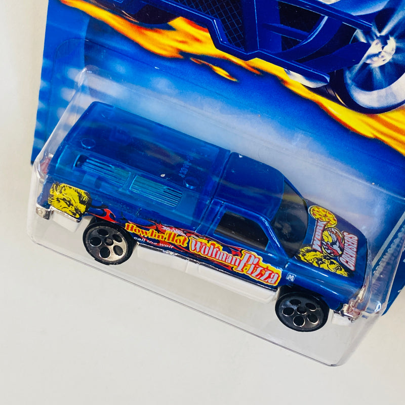 2003 Hot Wheels Work Crewsers Dodge Ram 1500 138 azul 5DOT