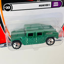 2002 Matchbox 50th Anniversary Cool Rides Hummer Humvee verde metálico con Apertura de Compuerta