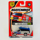 2002 Matchbox CHASE de Edición Limitada 1/10,000 50th Anniversary To The Rescue Ford Truck with Raft plata metálico con Tolva Inclinable y Bote