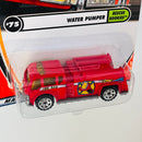 2002 Matchbox Rescue Rookies Water Pumper rojo Bombero Primera Edición