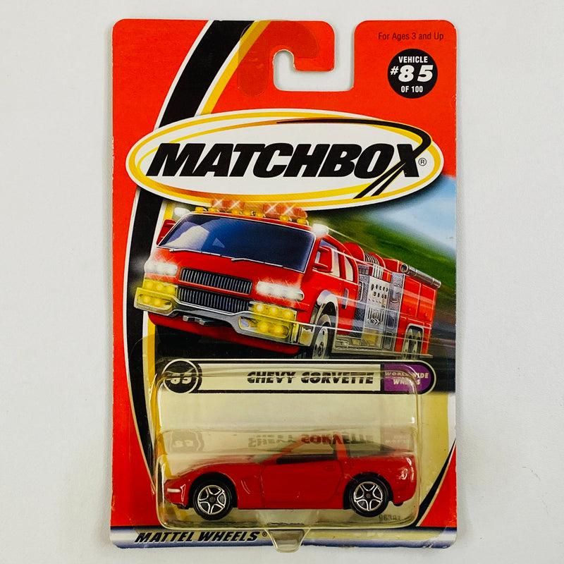 2000 Matchbox Worldwide Wheels Chevy Corvette rojo