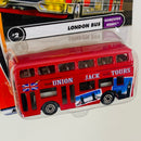 2002 Matchbox 50th Anniversary Hometown Heroes Leyland Titan London Bus rojo