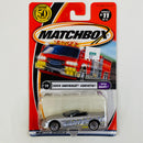 2002 Matchbox 50th Anniversary Style Champs 2000 Chevrolet Corvette plata metálico