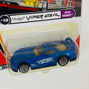 2002 Matchbox 50th Anniversary Style Champs Dodge Viper GTS R azul metálico