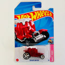 2023 Hot Wheels Sweet Rides Dessert Drifter rojo transparente 5SP Primera Edición