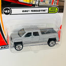 2002 Matchbox Rescue Rookies GMC Terradyne plata metálico Primera Edición