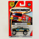 2002 Matchbox 50th Anniversary Great Outdoors Chevrolet K-1500 4x4 verde
