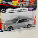 2000 Matchbox Worldwide Wheels BMW 3 Series Coupe plata metálico Primera Edición - Detalle Burbuja